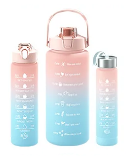 Hydration Kit – 3 Bottles Set (300 ml + 800 ml + 2000 ml)