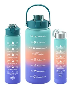 Hydration Kit – 3 Bottles Set (300 ml + 800 ml + 2000 ml)