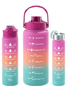 Hydration Kit – 3 Bottles Set (300 ml + 800 ml + 2000 ml)